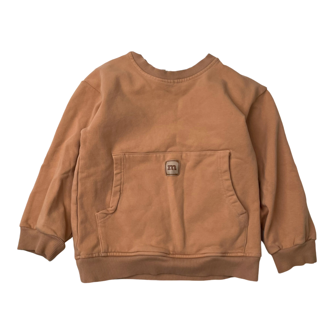 Metsola pocket sweatshirt, caramel | 86/92cm