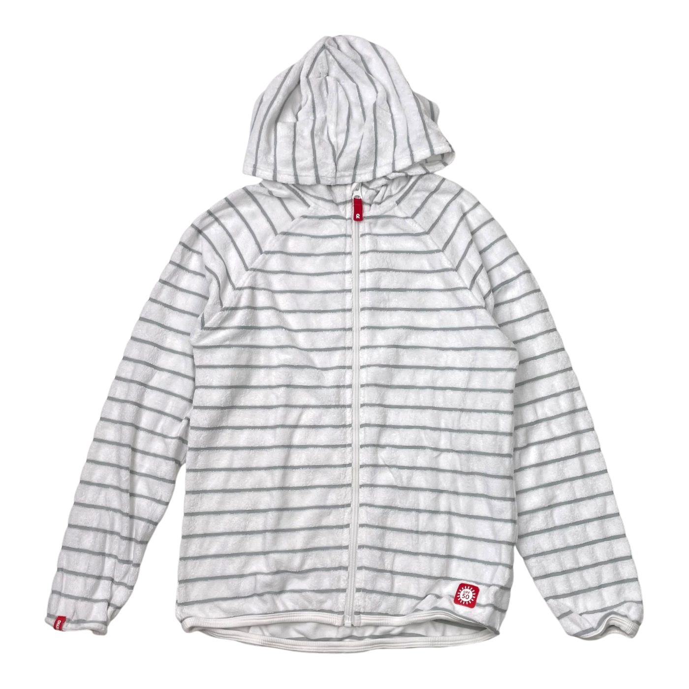 Reima hafen UV zip hoodie, white | 146cm