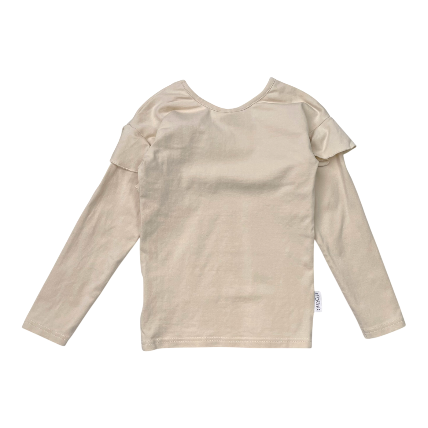 Gugguu frill shirt, almond | 92cm