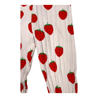 Mini Rodini rib pants, strawberry | 116/122cm