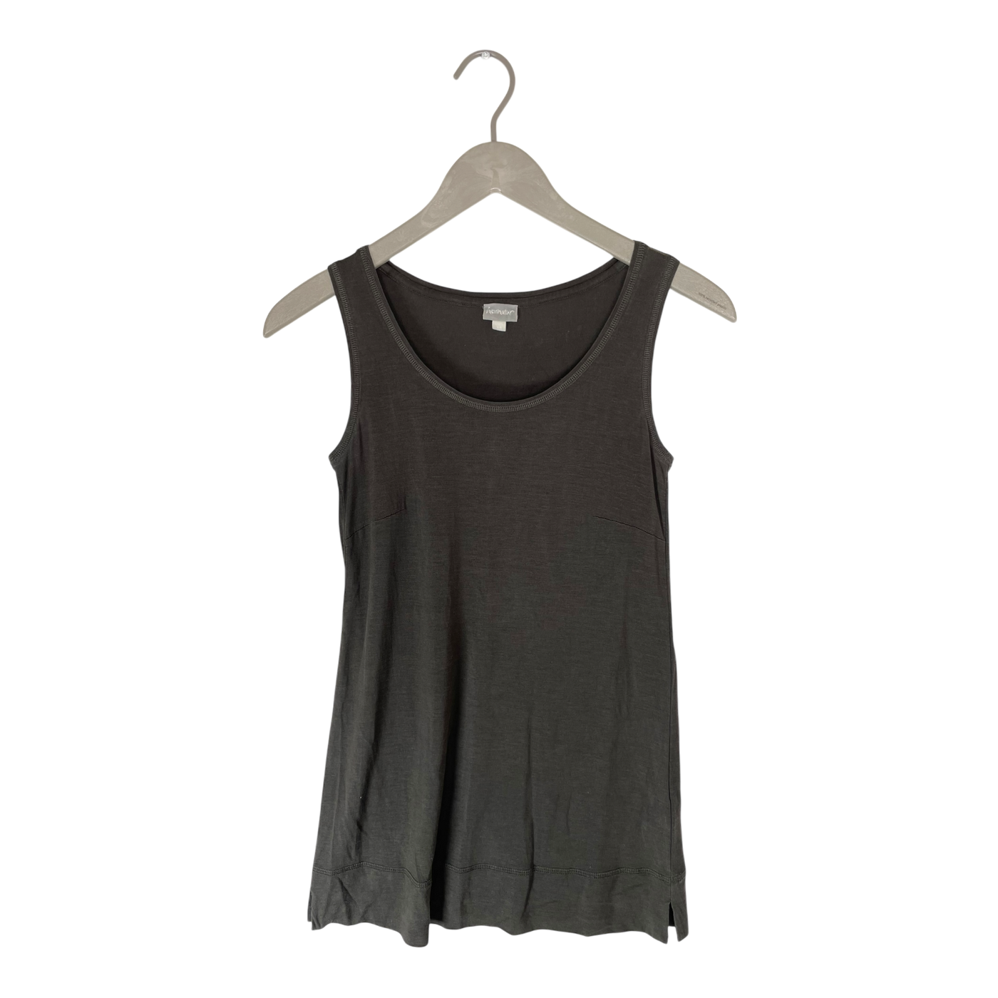 Hessnatur silk blend top, dark green | woman XS