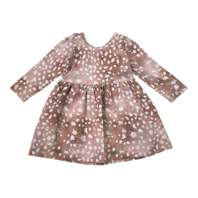 Kaiko dress, copper bambi | 74/80cm