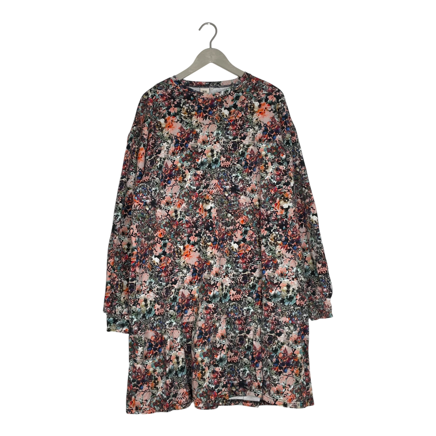 Kaiko ruffle sweat dress, multicolor flowers | woman XXL