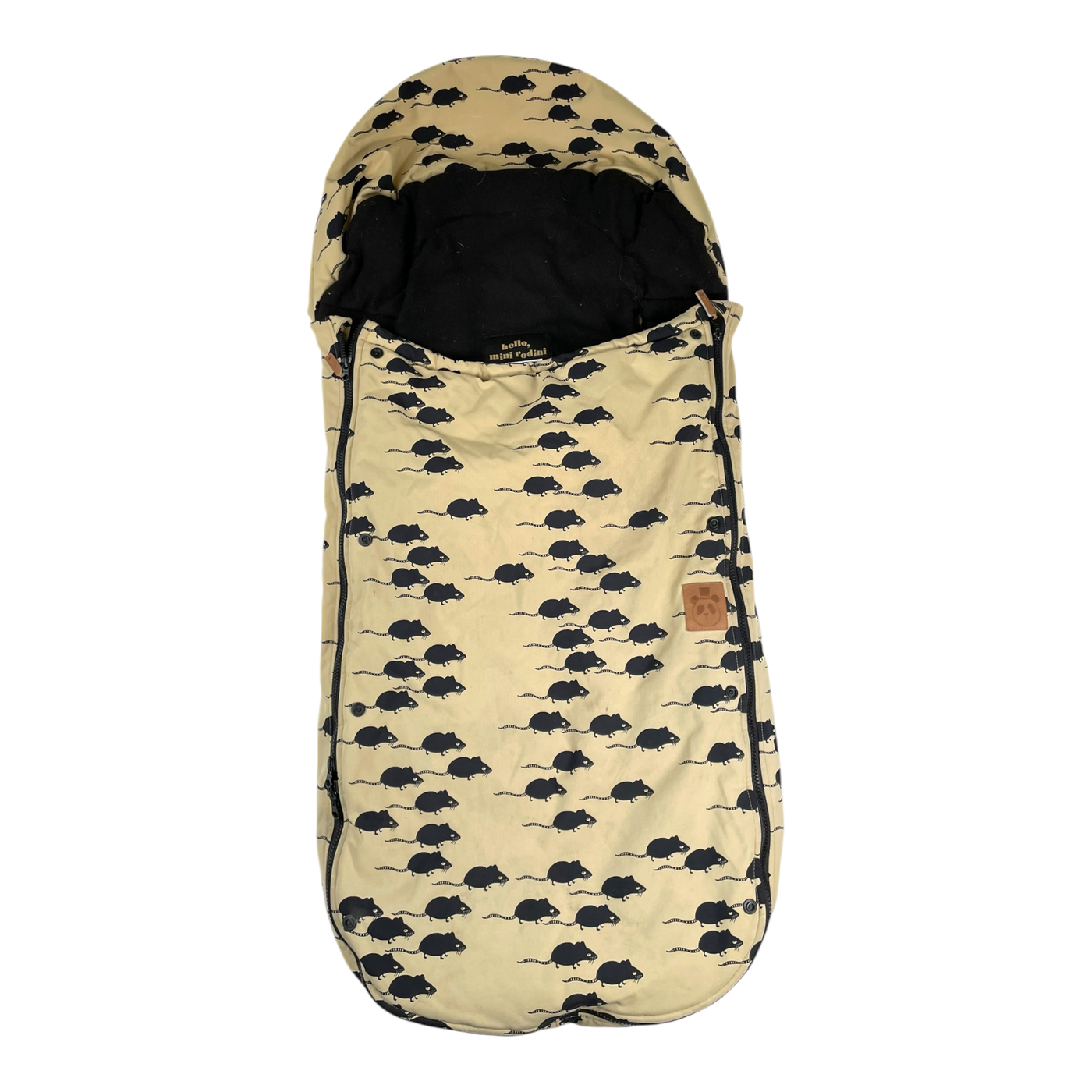 Mini Rodini footmuff, mouse | onesize