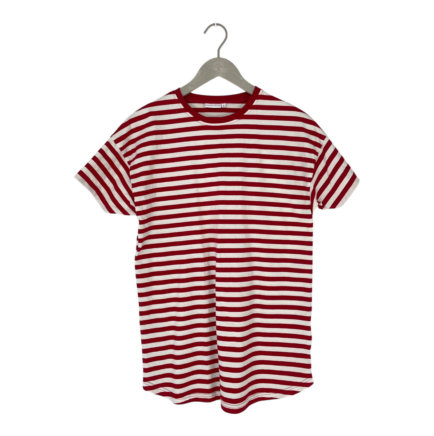 Riva Clothing t-shirt, red and white stripes | unisex S