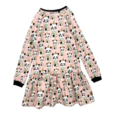 Metsola sweat dress, party panda | 134/140cm