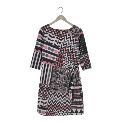 Ommellinen knot 3/4 sleeve tunic, dots/stripes | woman L