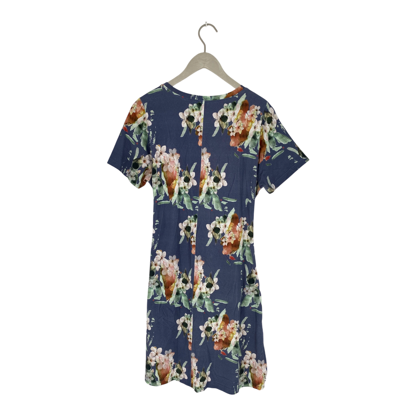 Kaiko t-shirt belted dress, blue blossom | woman L