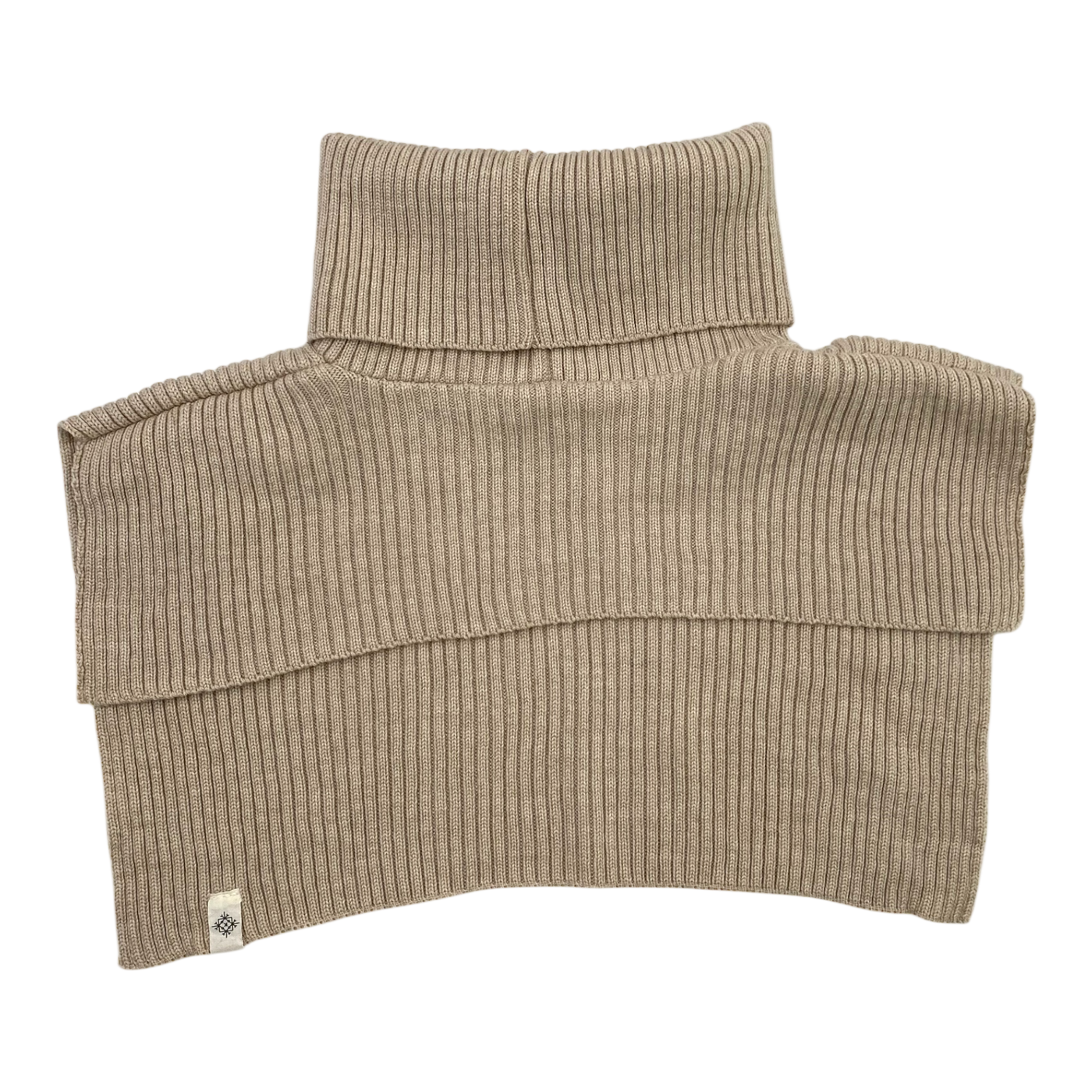 Kaiko merino rib neck warmer, wheat | onesize