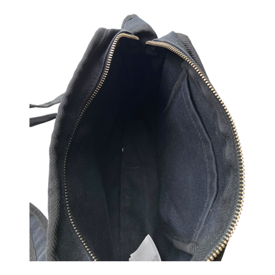 Marimekko canvas shoulder bag, black | onesize