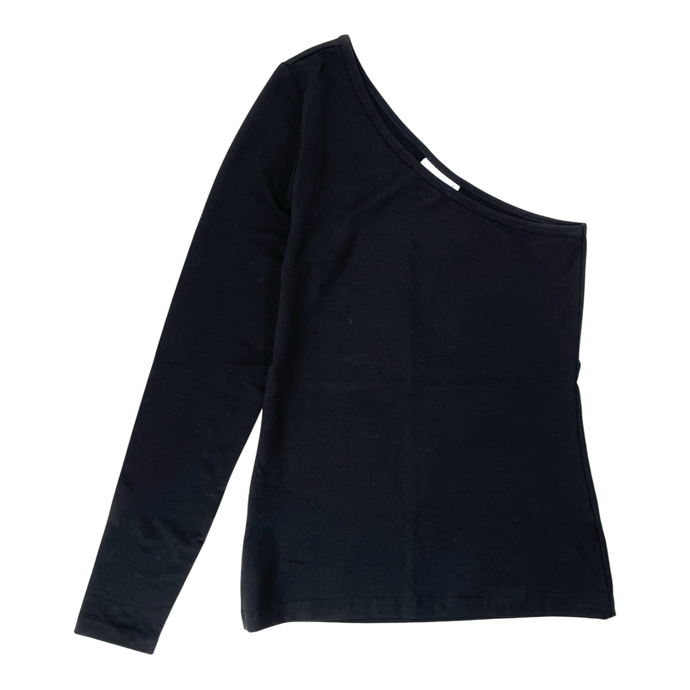 Toive one shoulder shirt, black | woman S