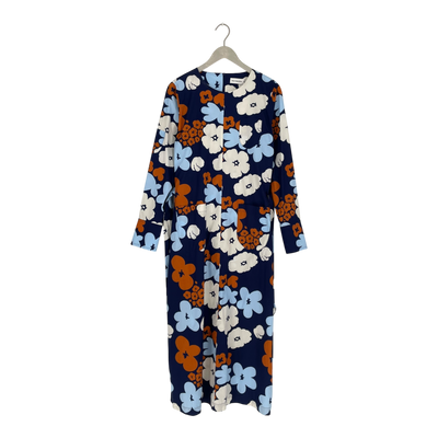 Marimekko Helila Frühlingskleid, blaue Blumen | Frau 44