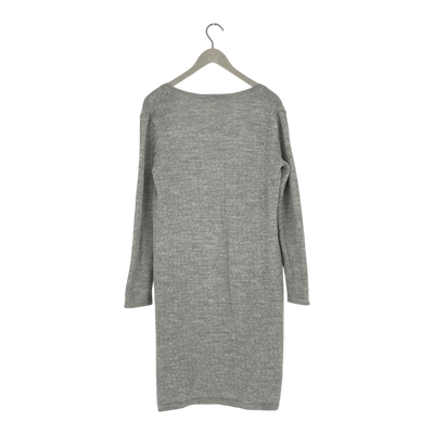 Alpa alpaca cardigan, grey | woman M