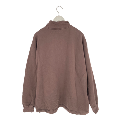 Toive half-zip sweatshirt, dark brown | unisex XL