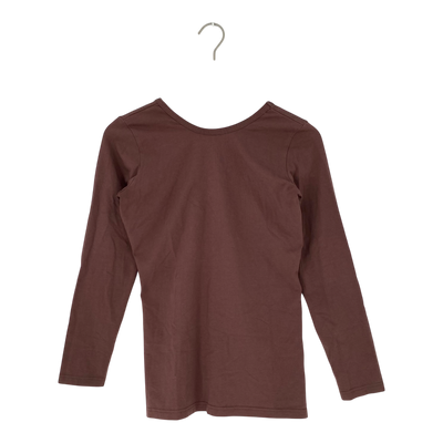 Kaiko cross shirt, coffee | woman S