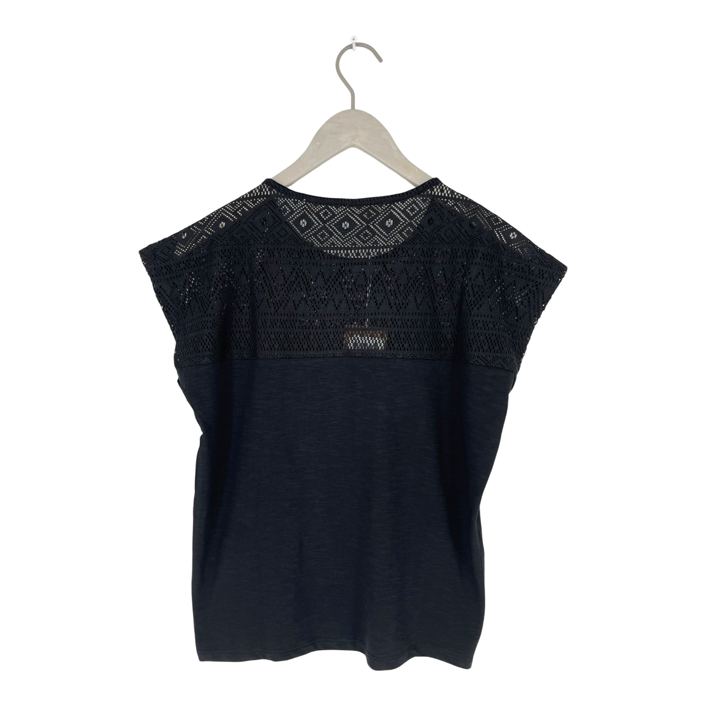 Tranquillo lace t-shirt, black | woman XS