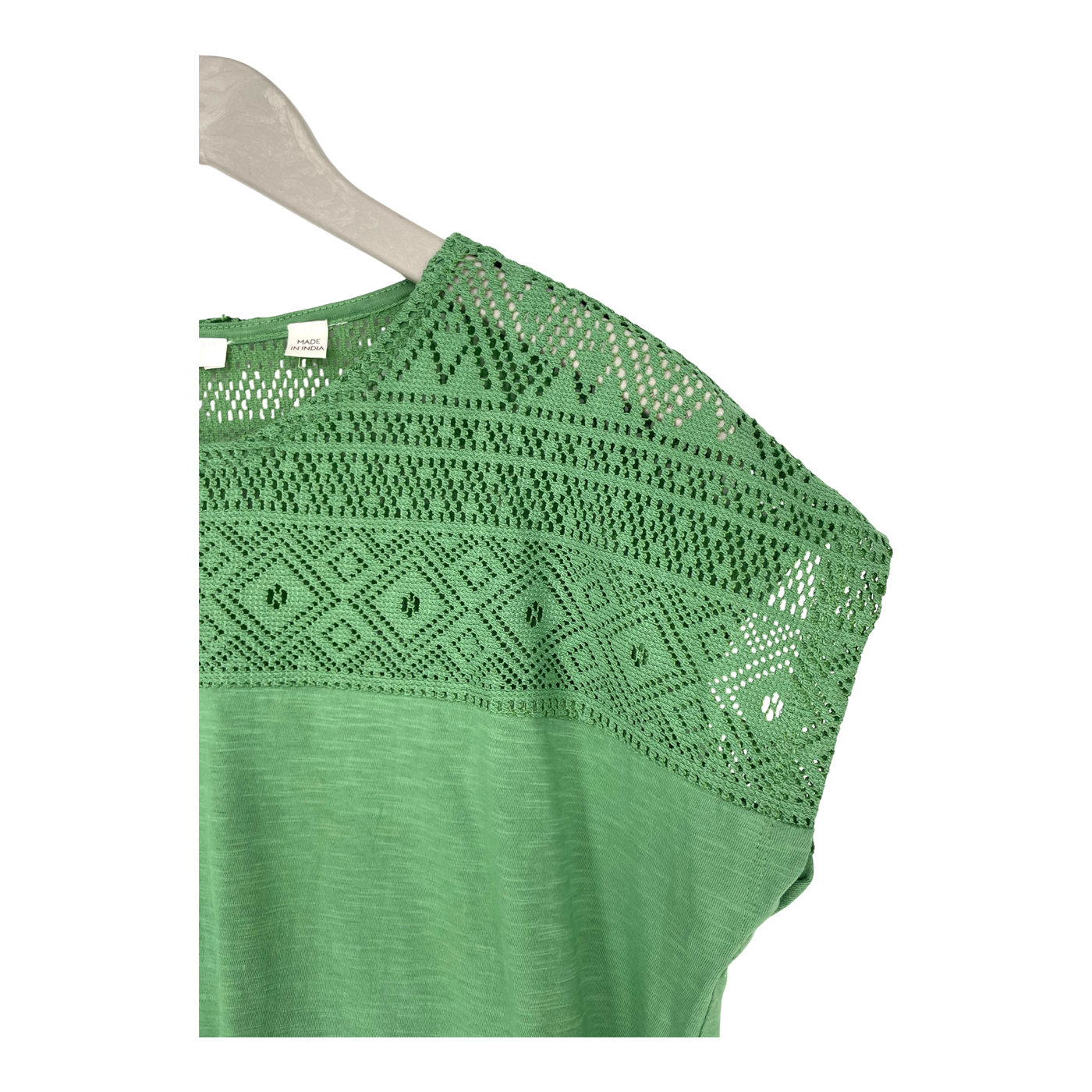 Tranquillo lace t-shirt, green | woman M