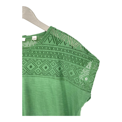Tranquillo lace t-shirt, green | woman M