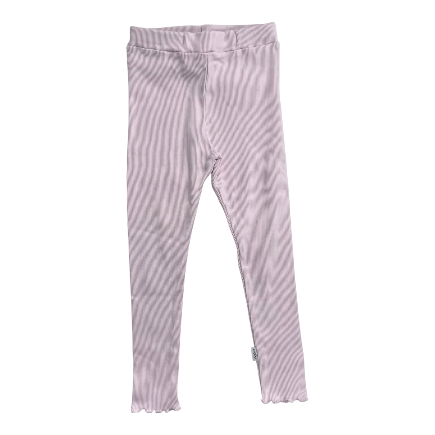 Gugguu Rib Leggings, Misty Rose | 92 cm