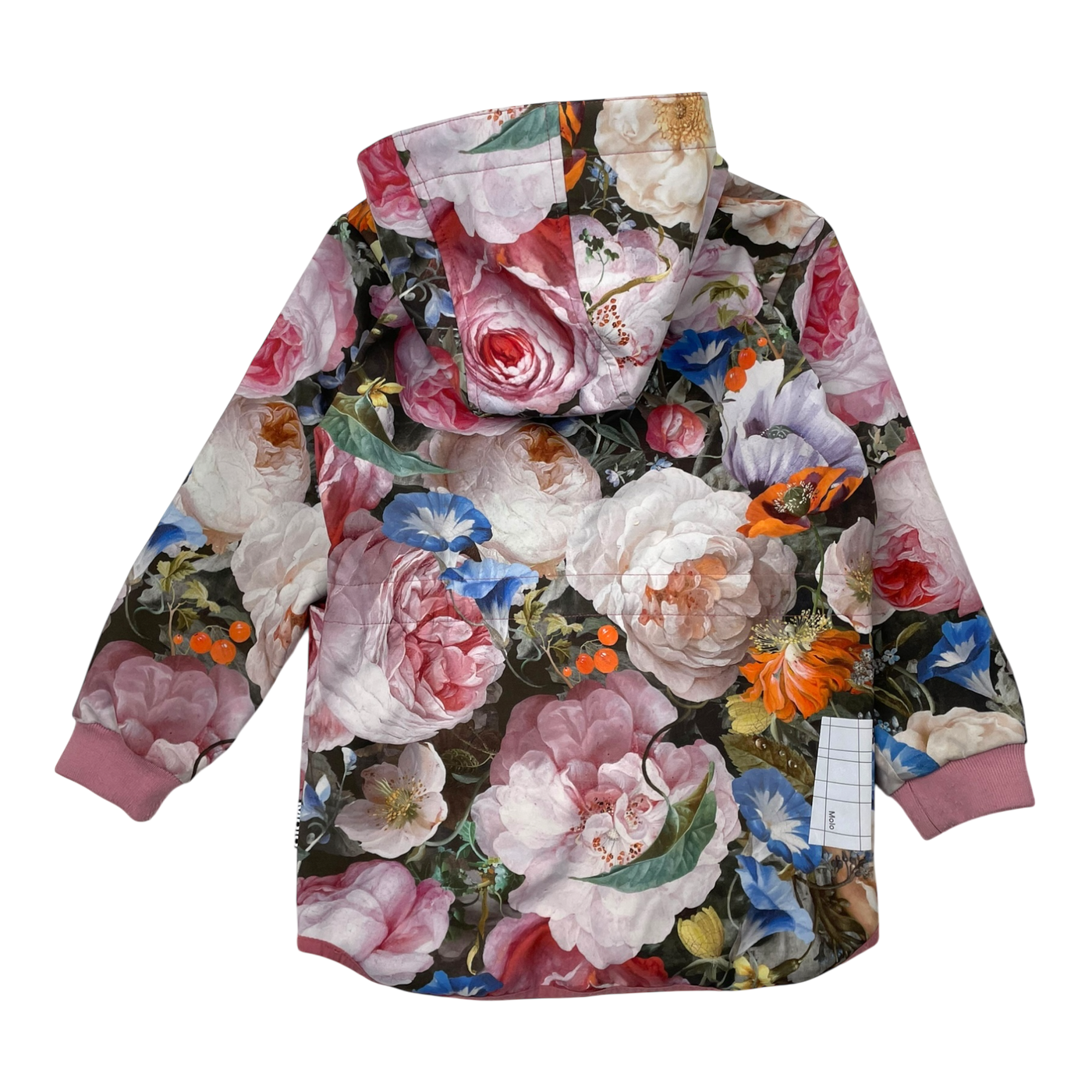 Molo hillary softshell jacket, flowers | 116cm