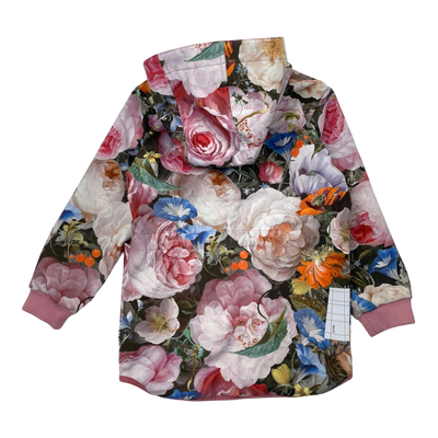 Molo hillary softshell jacket, flowers | 116cm