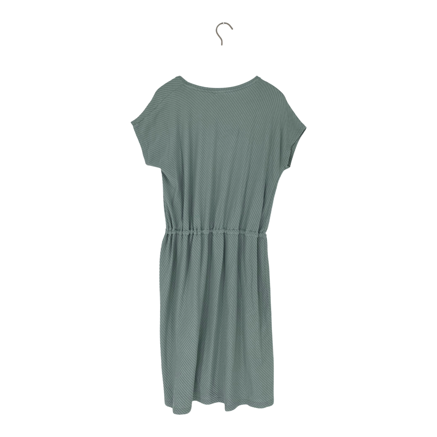 Papu geripptes T-Shirt-Kleid, Minzgrün | Frau m
