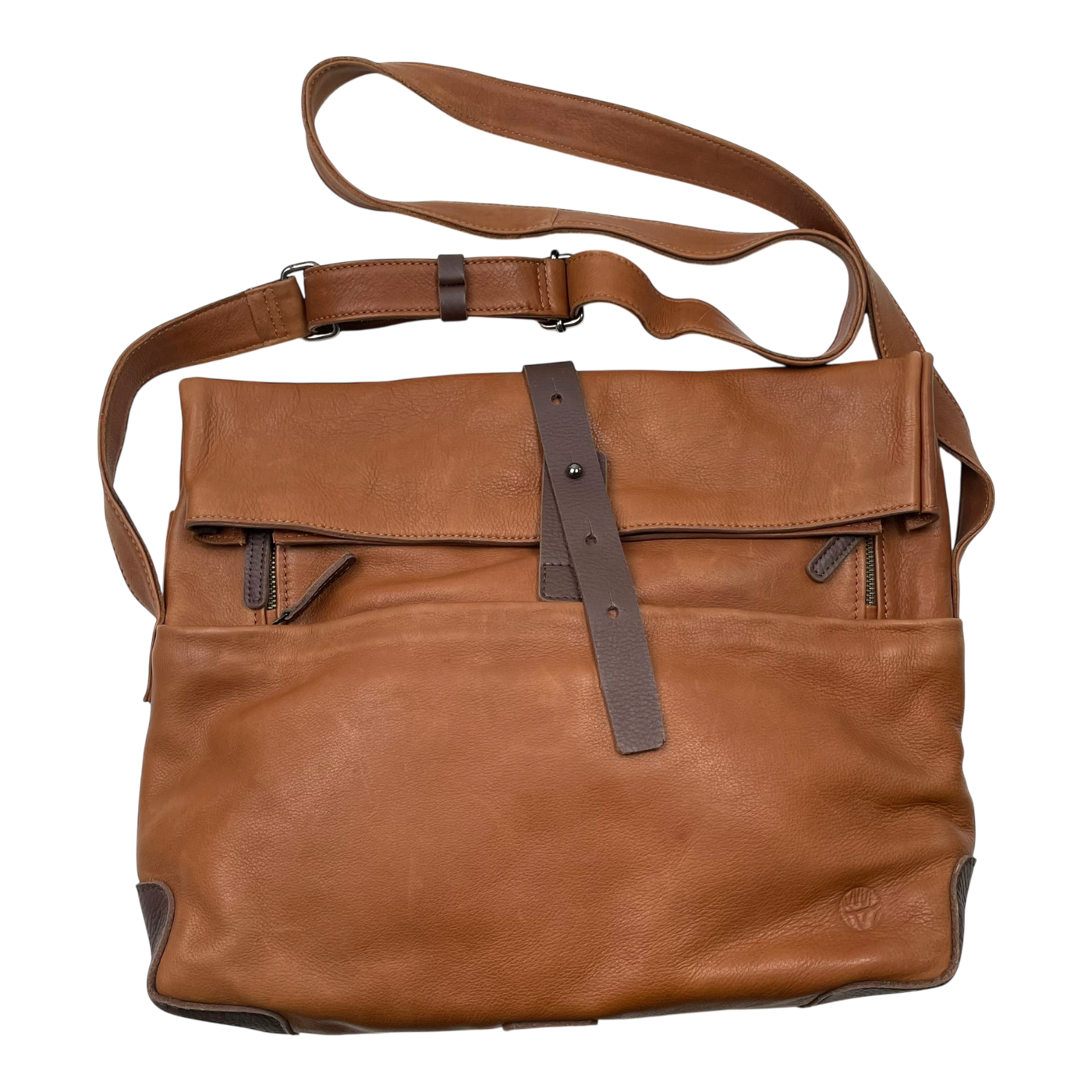 Harold's Bags mount ivy messenger bag, cognac