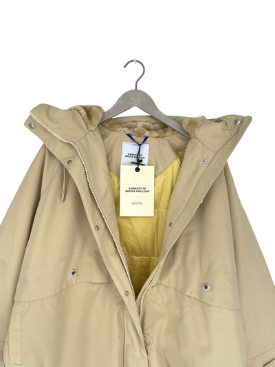 Embassy of Bricks and Logs montenegro parka jacket, butter yellow | unisex S