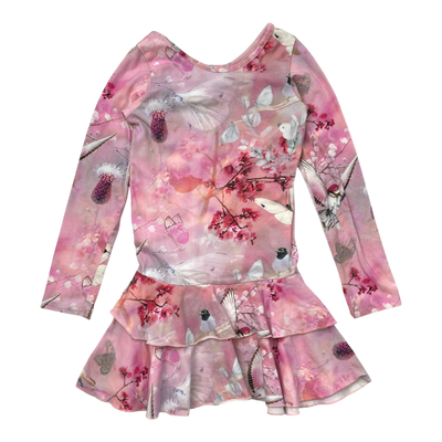 Gugguu frilla dress, flowers | 104cm