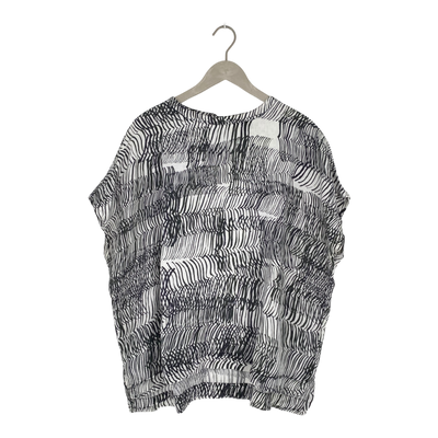Papu linen shirt, sound waves | woman L