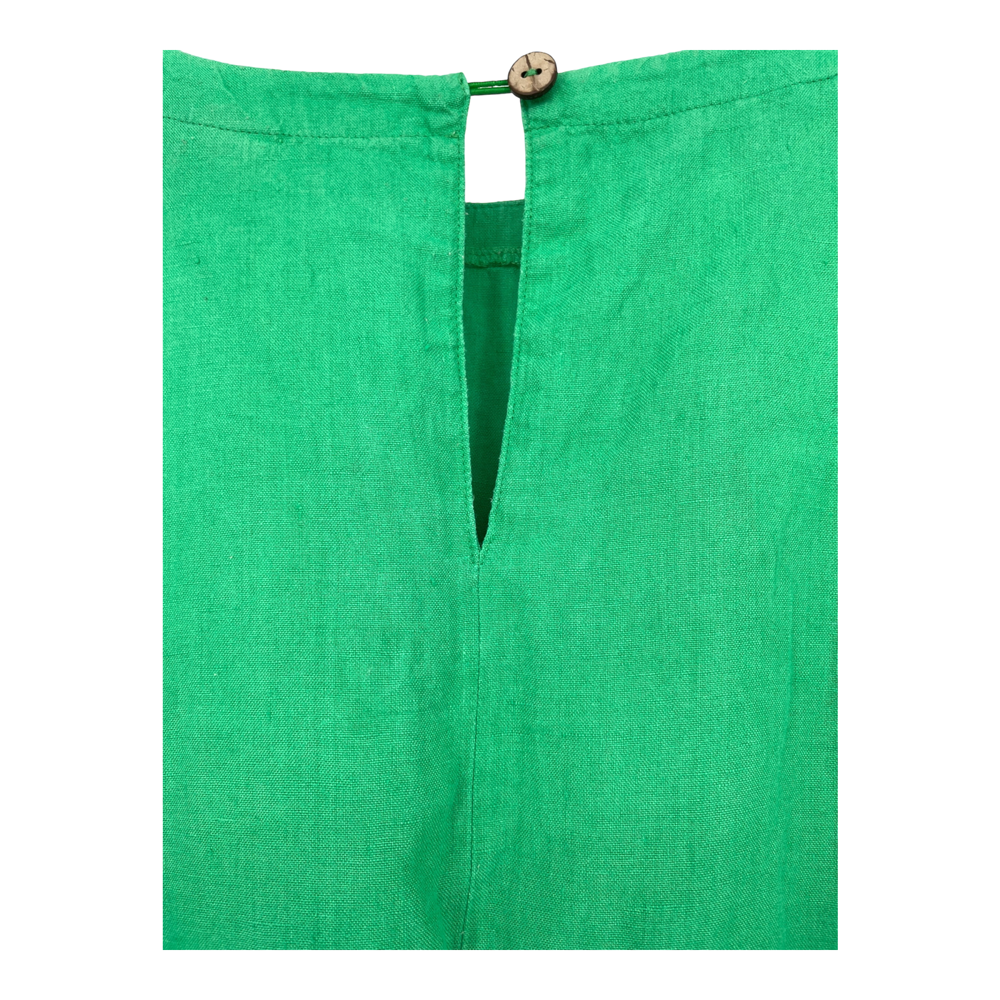 Papu boxy linen dress, lime green | woman M