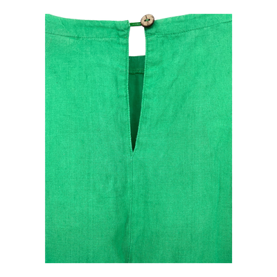 Papu boxy linen dress, lime green | woman M
