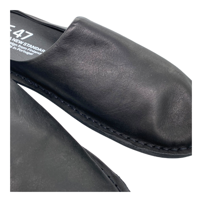 VIBAe Roma leather slippers, preto black | 47