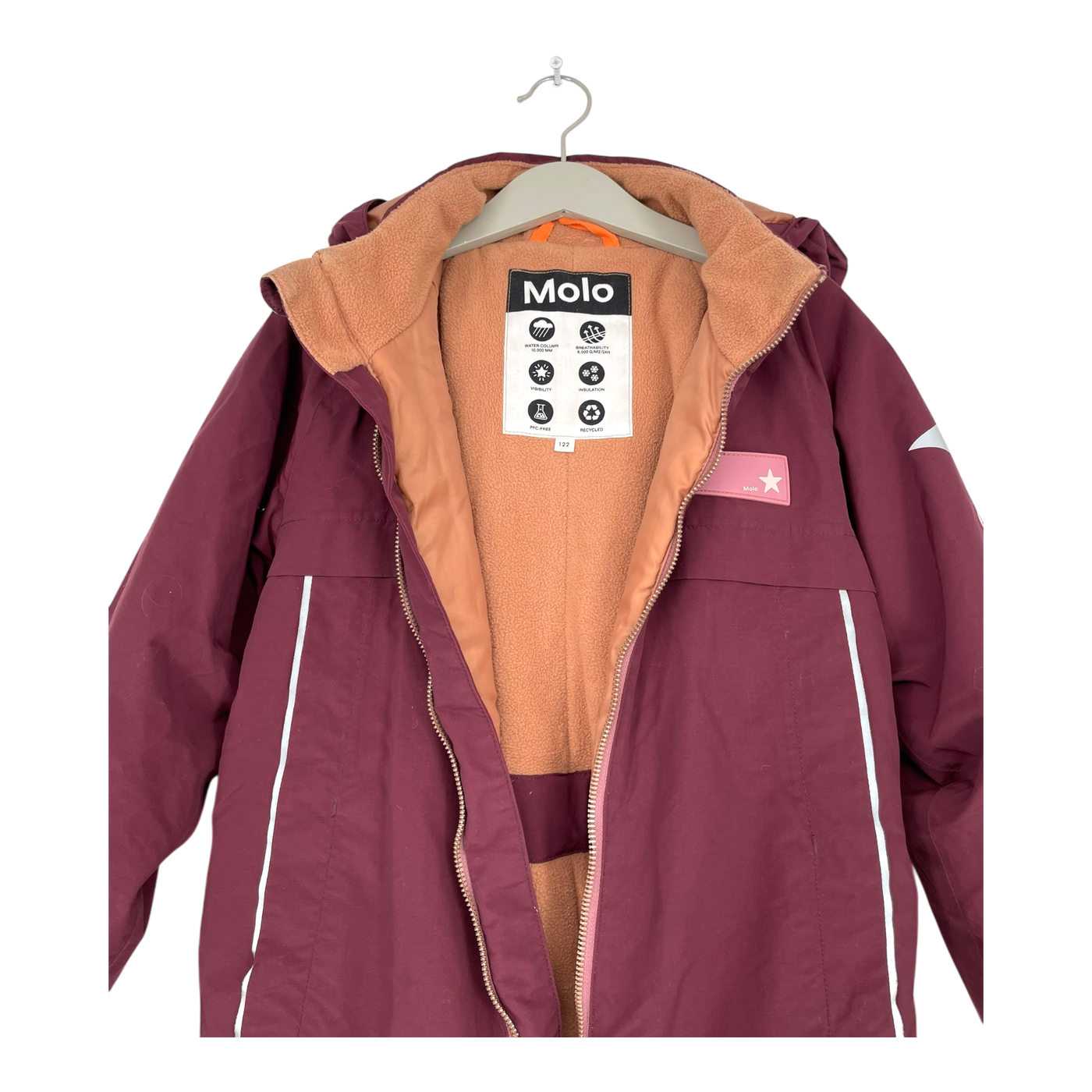 Molo pingo winter overall, purple | 122cm