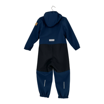 Reima nurmes softshell overall, blue | 98cm