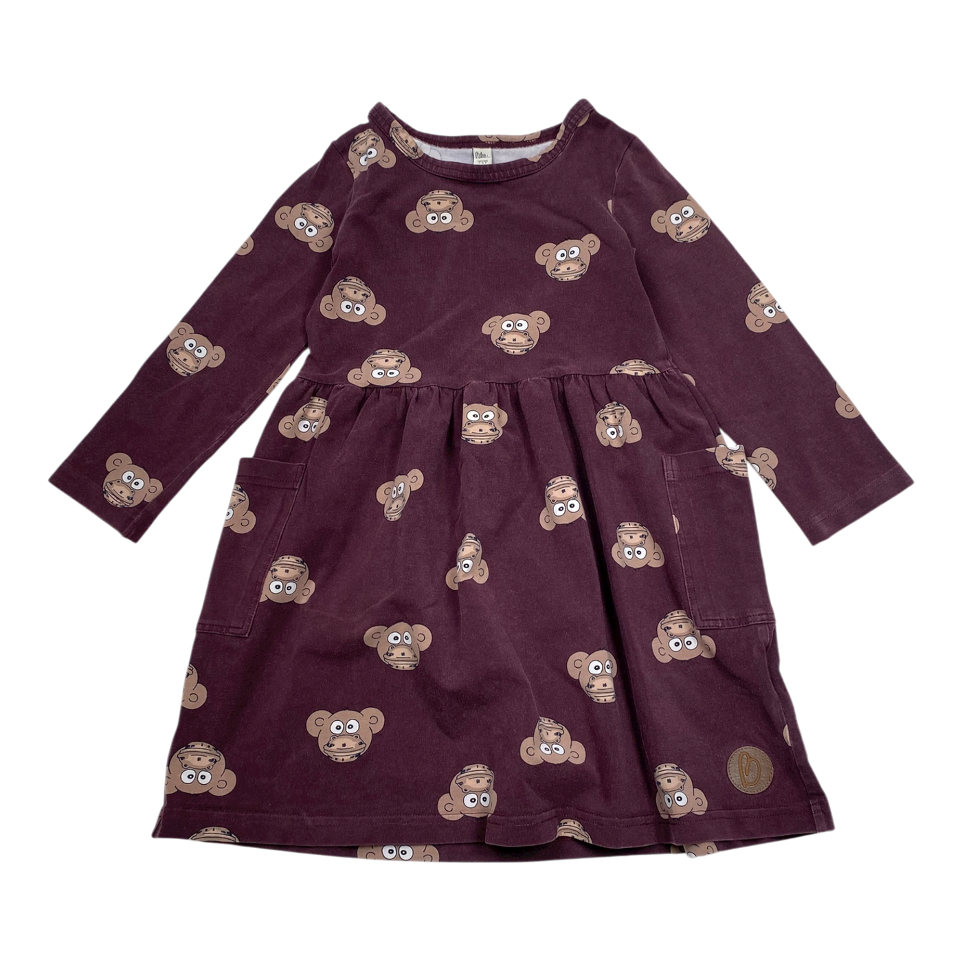 Blaa dress, monkey | 110/116cm