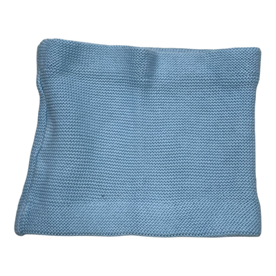 Metsola knit cotton tube scarf, baby blue | onesize