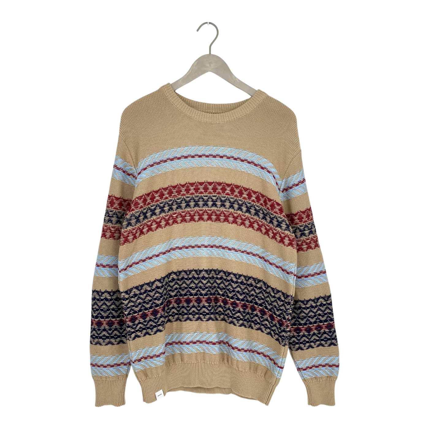 Makia houonds knit sweater, stripes | man M