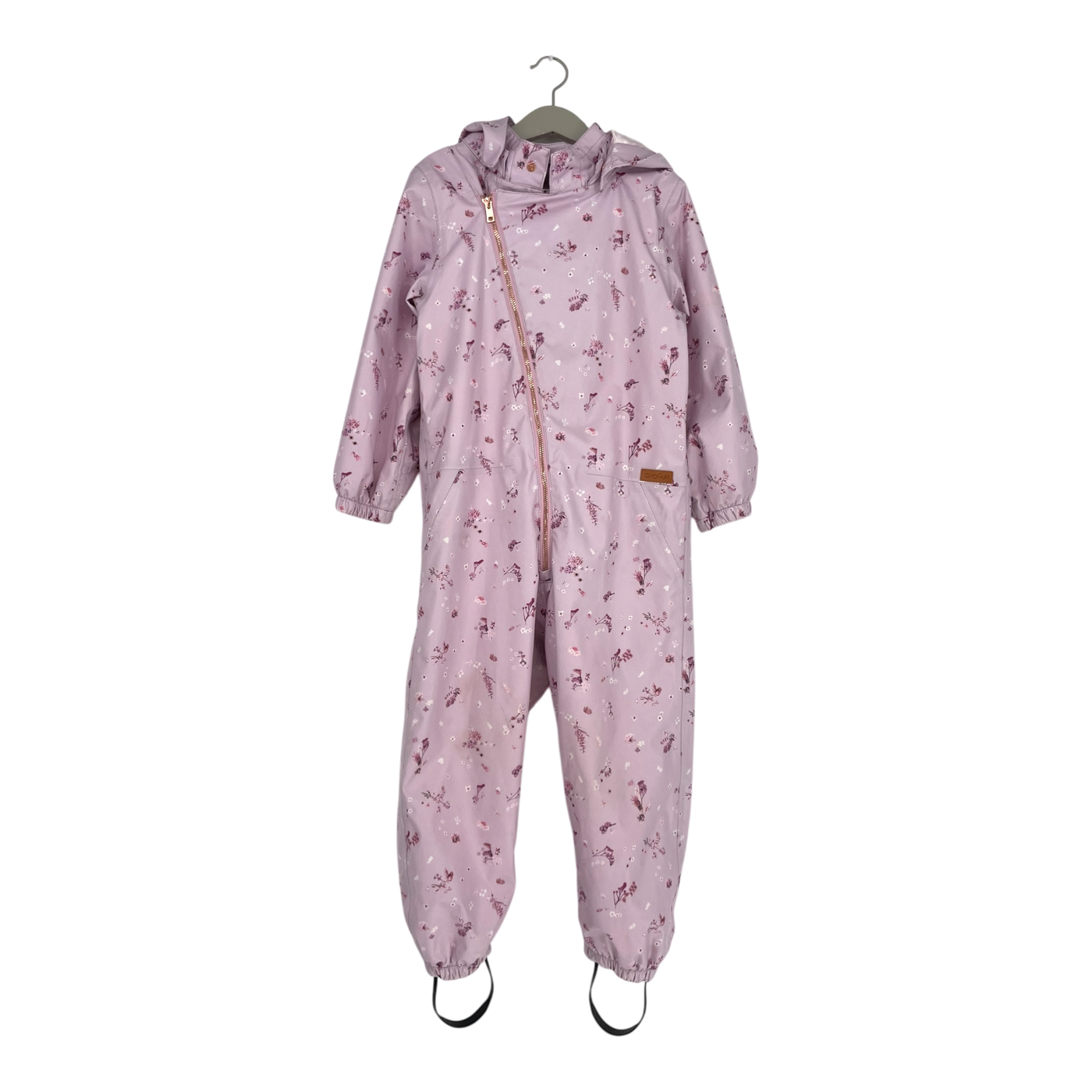Gugguu midseason overall, pink flowers | 110cm