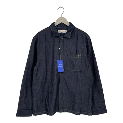 Mud Jeans liam denim shirt, dark denim | woman L