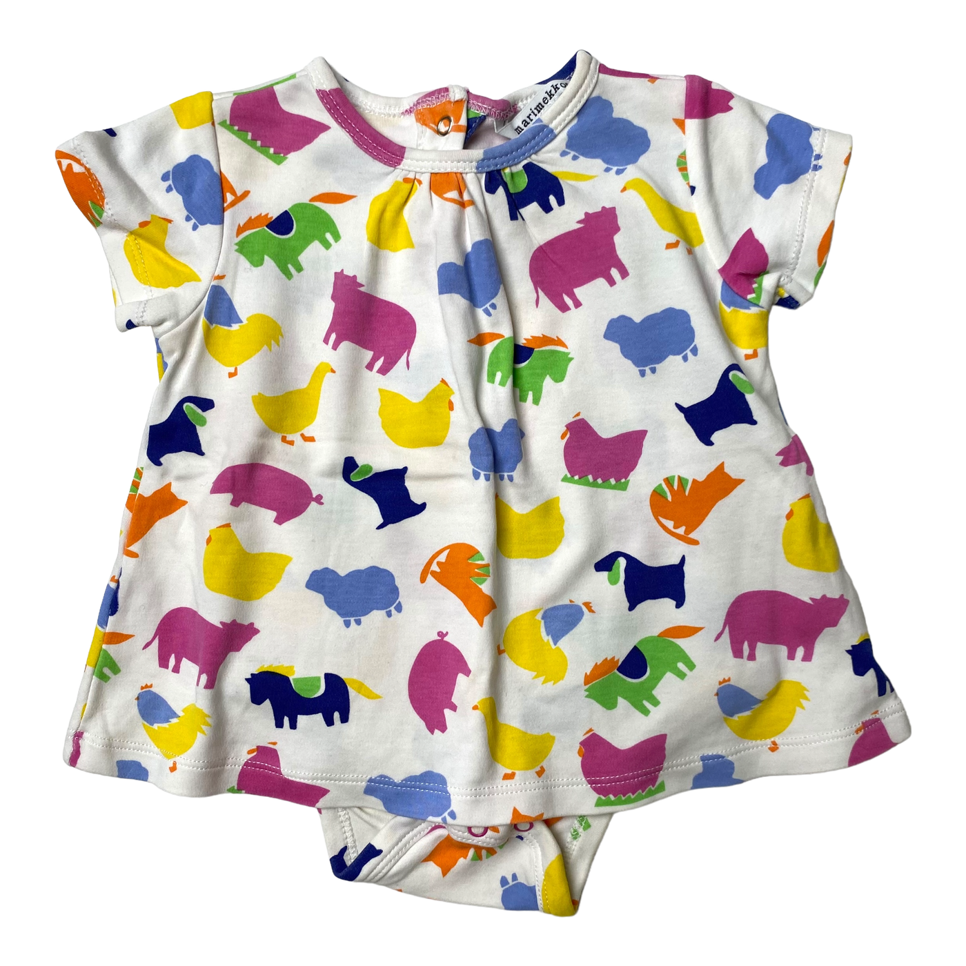 Marimekko body dress, animal | 68cm