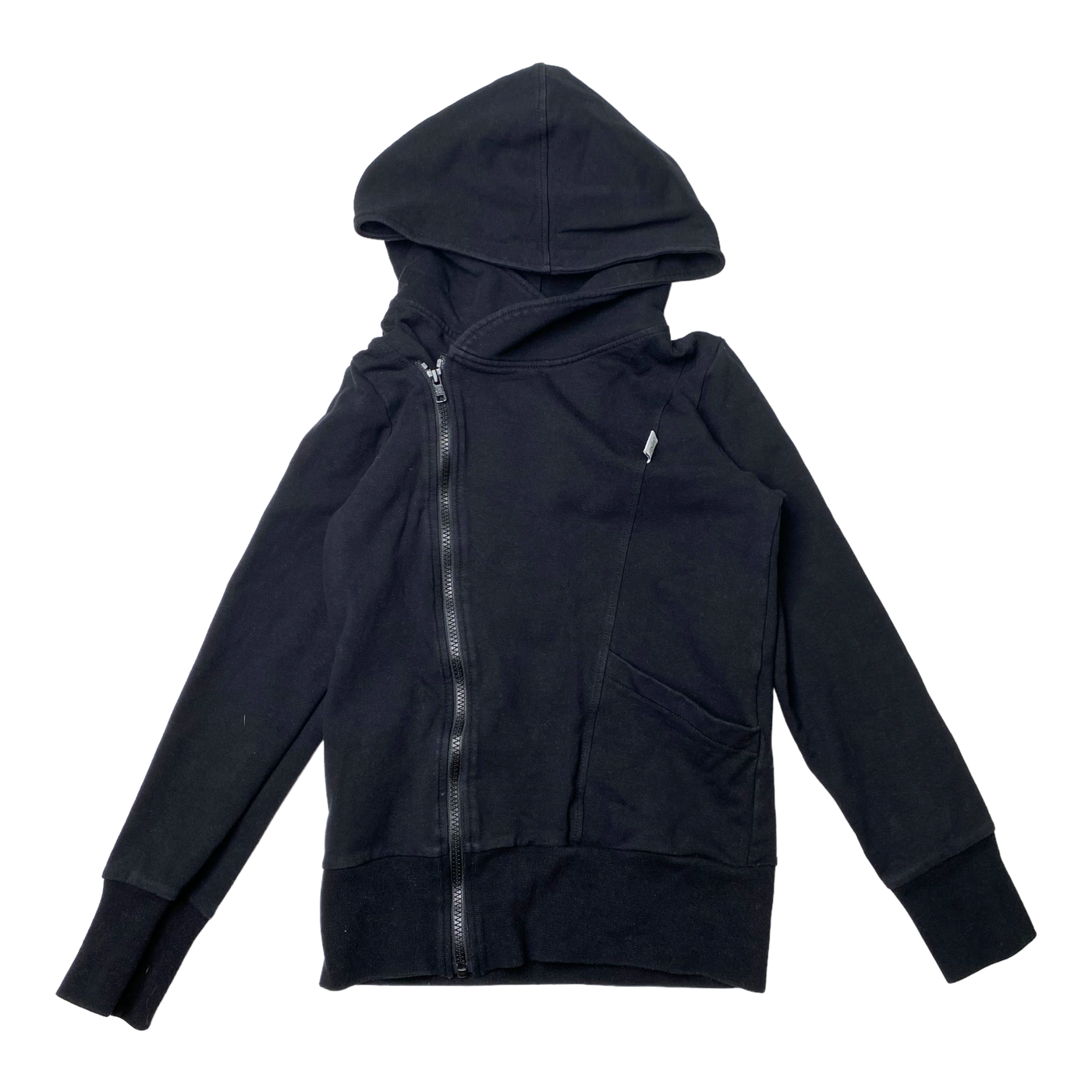 Gugguu zipper hoodie, black | 146cm