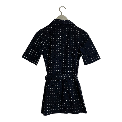 Marimekko vintage button shirt, black and white | woman 34