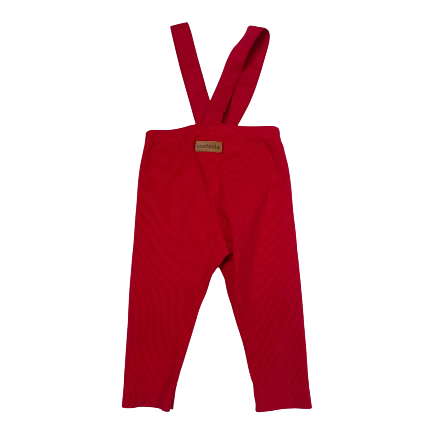 Metsola rib brace leggings, red | 74/80cm