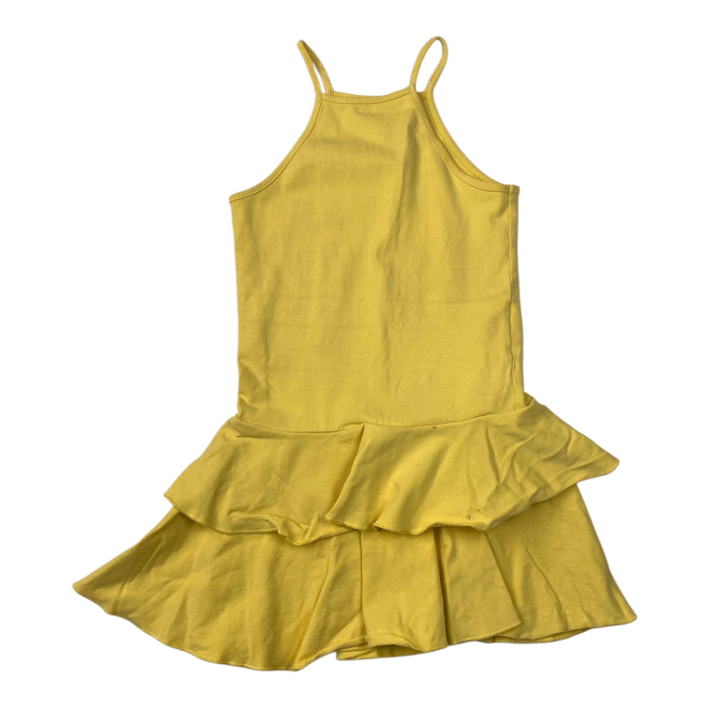 Gugguu spagetti frilla dress, yellow | 104cm