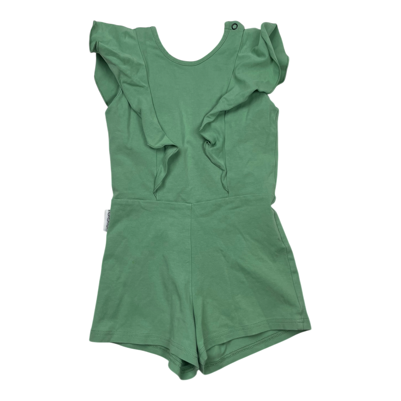 Gugguu frill jumpsuit, tea green | 98cm