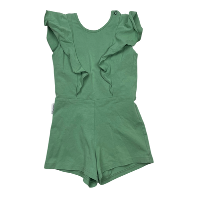 Gugguu frill jumpsuit, tea green | 98cm