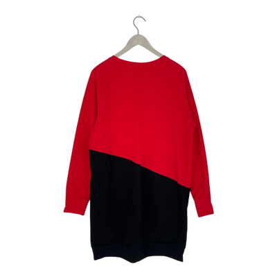 Versonpuoti sweat dress, red / black | woman XL