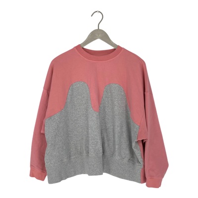 R/H mickey sweatshirt, pink & grey | woman S