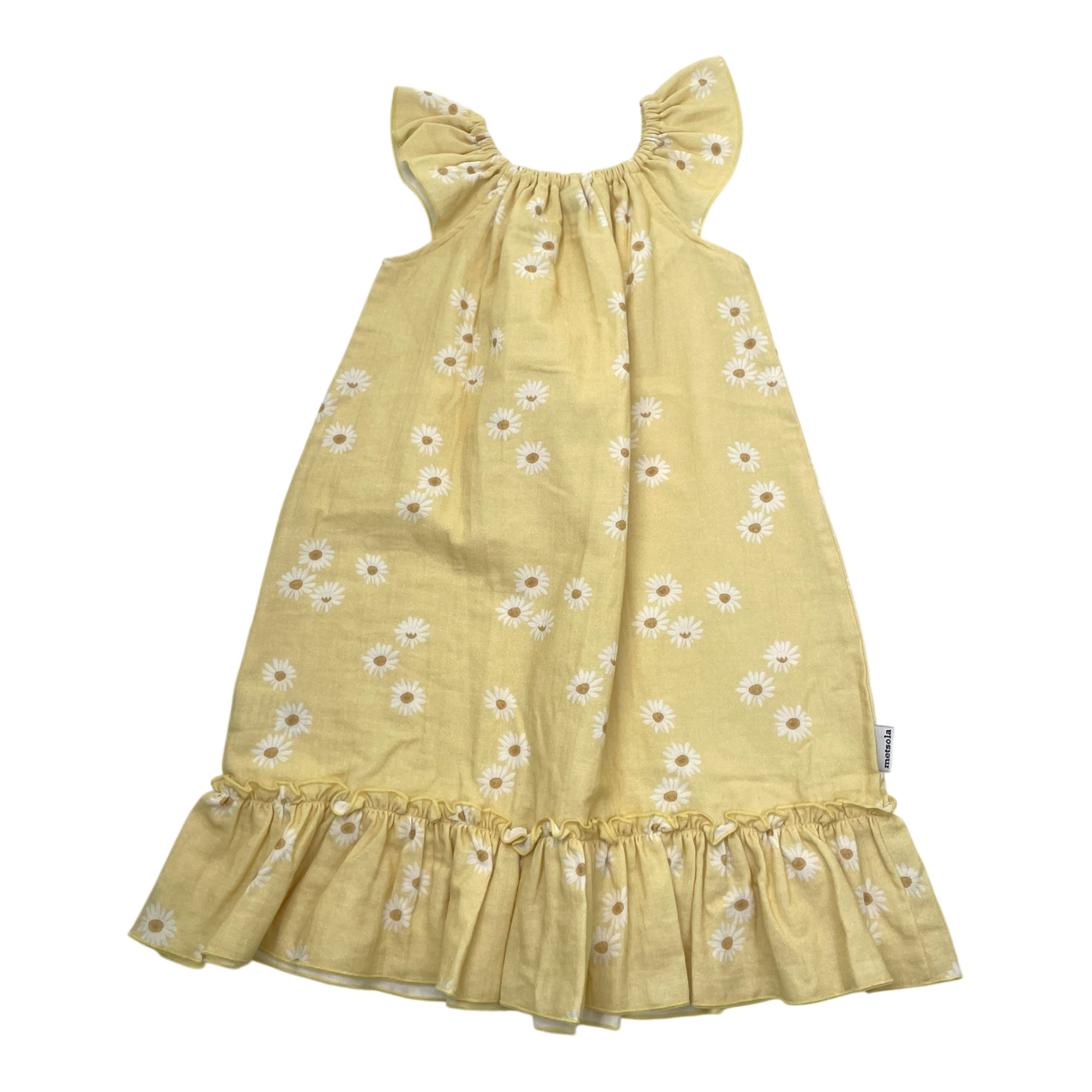 Metsola Leinenkleid, Blumen | 122/128 cm
